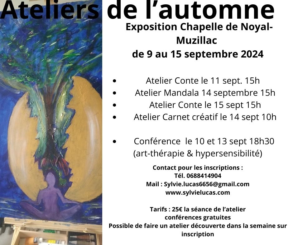 Chapelle Noyal-Muzillac Exposition, ateliers conférences