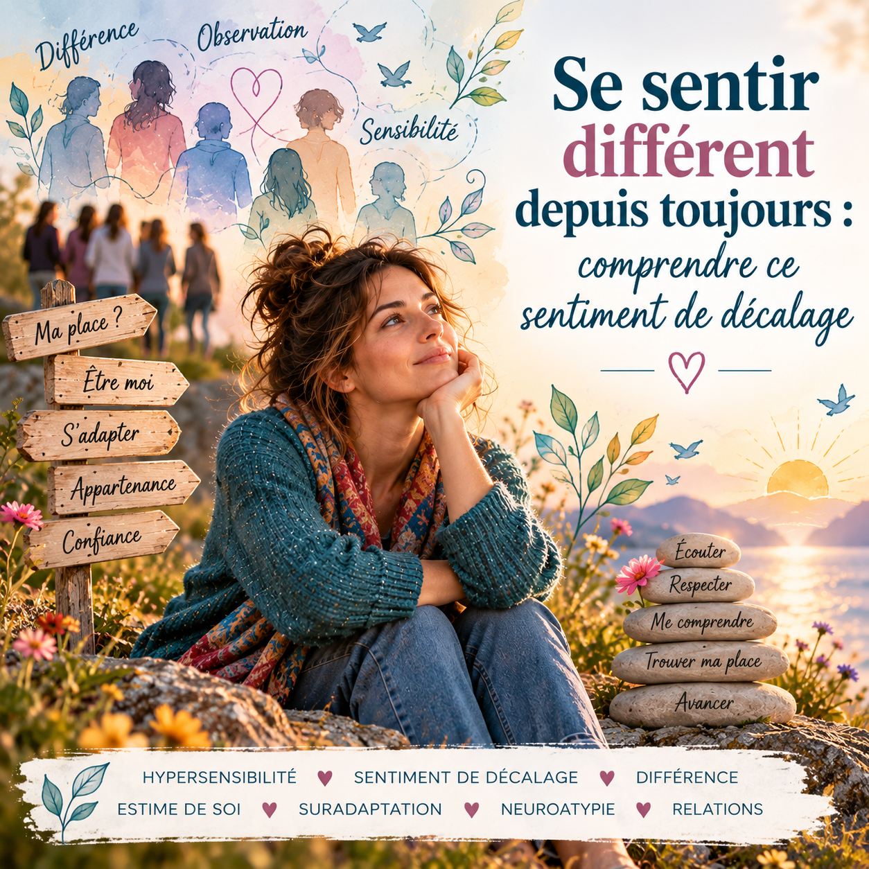 se sentir différent